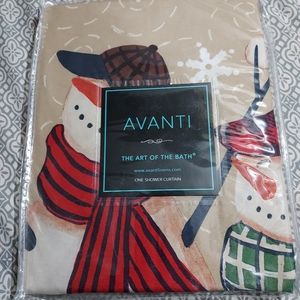 Avanti Shower Curtain - Snowman Gathering